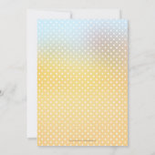 魔法の魔法の魔法のガーデンベビーシャワー招待状 招待状 (裏面)