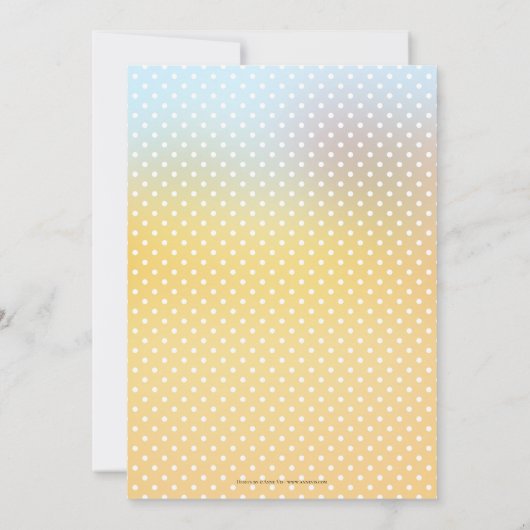 魔法の魔法の魔法のガーデンベビーシャワー招待状 招待状 (裏面)