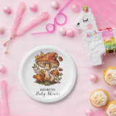 魔法の魔法の魔法のキノコの赤ちゃんシャワー ペーパープレート (パーティー)