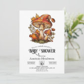 魔法の魔法の魔法のキノコの赤ちゃんシャワー 招待状 (スタンド正面)