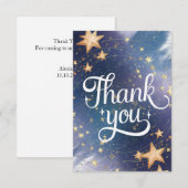 魔法の魔法の魔法の天の隕石 サンキューカード (正面/裏面)