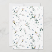 魔法の魔法の魔法の森の妖精の女の子の誕生日写真 招待状 (裏面)