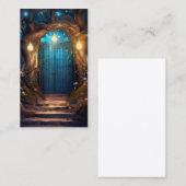 魔法の魔法の魔法の森ファンタジーアンティークドア 名刺 (正面/裏面)