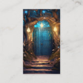 魔法の魔法の魔法の森ファンタジーアンティークドア 名刺 (正面)