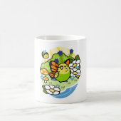 魔法の鳥の抹茶 – ポートレート コーヒーマグカップ (中央)