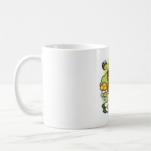 魔法の鳥の抹茶 – ポートレート コーヒーマグカップ (左)