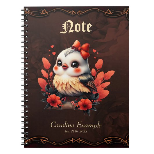 魔法の鳥：色の歌。 ノートブック (正面)