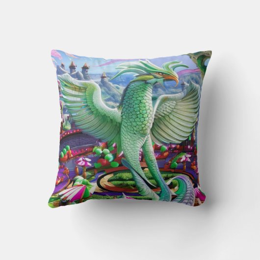 魔法の鳳凰 クッション (裏面)