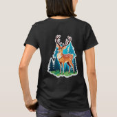 魔法の鹿の森 Tシャツ (裏面)