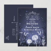 魔法の黄昏の空 星と葉の保存日 案内ポストカード (正面/裏面)