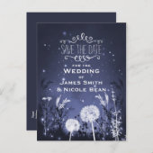 魔法の黄昏空 星と葉の保存日 案内ポストカード (正面/裏面)