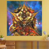 魔法の黄金の星 キャンバスプリント (インサイチュ (リビング))