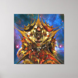 魔法の黄金の星 キャンバスプリント