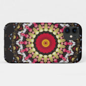 魔法の黒と赤の曼荼羅 Case-Mate iPhoneケース (裏面(横))