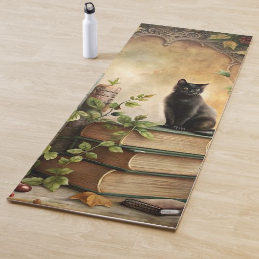 魔法の黒猫の図書館 ヨガマット (インサイチュ)