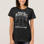 魔法の黒猫 Tシャツ (正面)