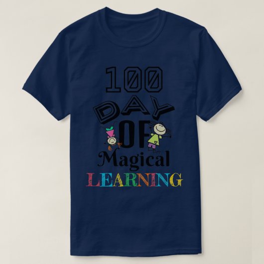 魔法の100学日 Tシャツ (デザイン正面)