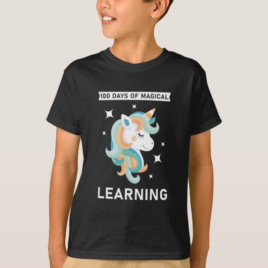 魔法の100日目学の100日- Unicorn Tシャツ (正面)