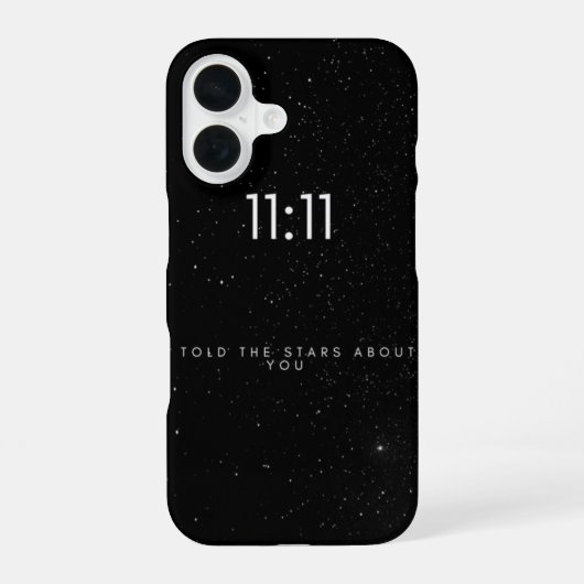 魔法の11:11 エンジェルナンバー iPhone 16ケース (裏面)
