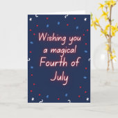 魔法の7月4日 カード (黄色い花)