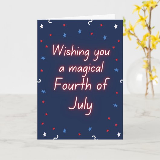 魔法の7月4日 カード (黄色い花)