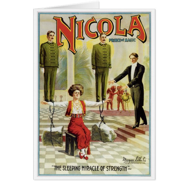 魔法の~のヴィンテージの手品師の行為のNicolaの王子 (正面)