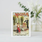 魔法の~のヴィンテージの手品師の行為のNicolaの王子 ポストカード (スタンド正面)