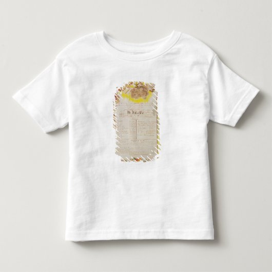 「魔法のFluteのための演劇手形 トドラーTシャツ (正面)