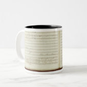 「魔法のFluteの自筆のコピー ツートーンマグカップ (正面左)