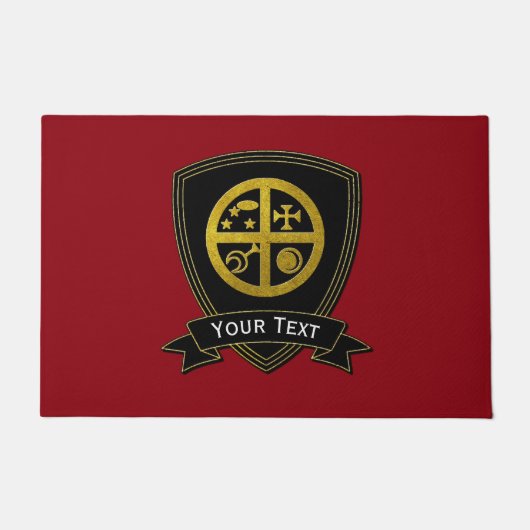 魔法のSigilの記号の家の保護 ドアマット (正面)
