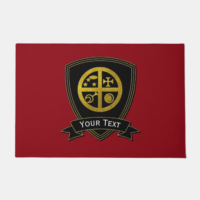 魔法のSigilの記号の家の保護 ドアマット (正面)