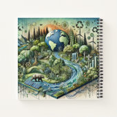 魔法のtouchで古生物学を発見。 ノートブック (裏面)