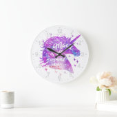 魔法はのまわりにすべて – 背景色の選択 ラージ壁時計 (ホーム)