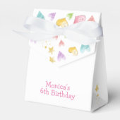 魔法はパステルのまわりにユニコーン誕生日 フェイバーボックス (正面サイド)