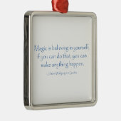 魔法は信じています メタルオーナメント (右)