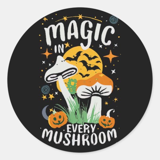 魔法は全キノコ! ラウンドシール (正面)