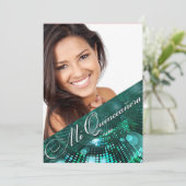 魔法は写真キンセアニェラ-ティール（緑がかった色） --をつけます 招待状 (スタンド正面)