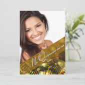 魔法は写真キンセアニェラ-金ゴールド--をつけます 招待状 (スタンド正面)