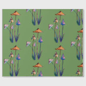 魔法は包装紙水彩画の芸術の急速に広まります ラッピングペーパー (フラット)