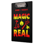 魔法は実在ハロウィーンカボチャ魔女の杖 クリップボード (左)