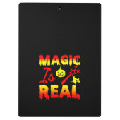 魔法は実在ハロウィーンカボチャ魔女の杖 クリップボード (裏面)