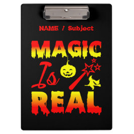 魔法は実在ハロウィーンカボチャ魔女の杖 クリップボード