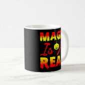 魔法は実在ハロウィーンカボチャ魔女の杖 コーヒーマグカップ (正面右)