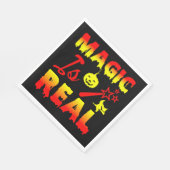 魔法は実在ハロウィーンカボチャ魔女の杖 スタンダードランチョンナプキン (角)