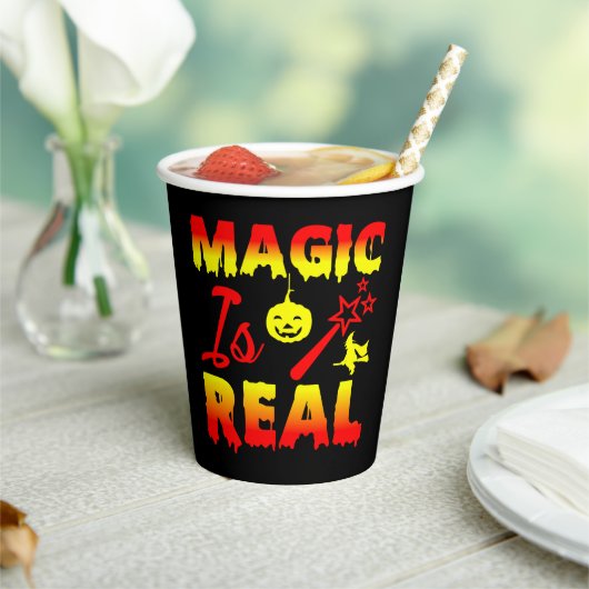 魔法は実在ハロウィーンカボチャ魔女の杖 紙コップ (インサイチュ)