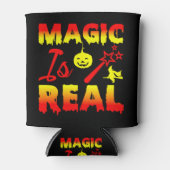 魔法は実在ハロウィーンカボチャ魔女の杖 缶クーラー (正面)