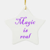 魔法は実質星のオーナメントです セラミックオーナメント (裏面)