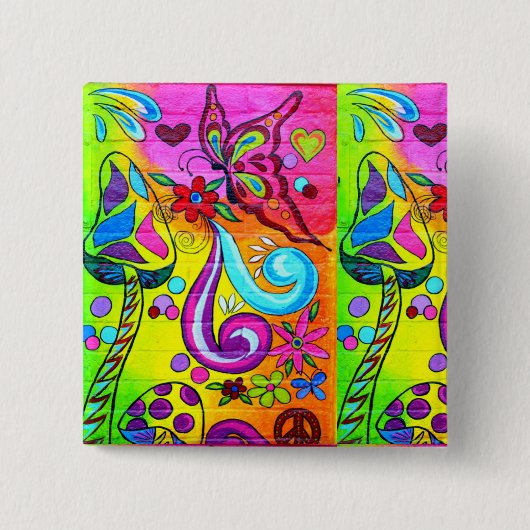 魔法は素晴しいボタン急速に広まります 缶バッジ (正面)