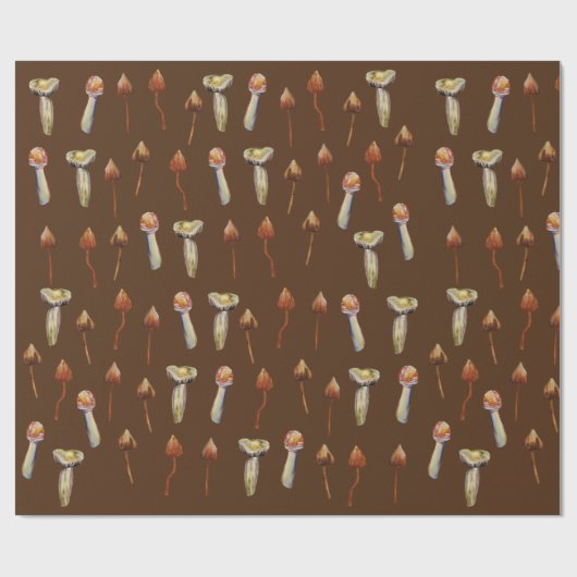 魔法は芸術種の水彩画の急速に広まります ラッピングペーパー (フラット)