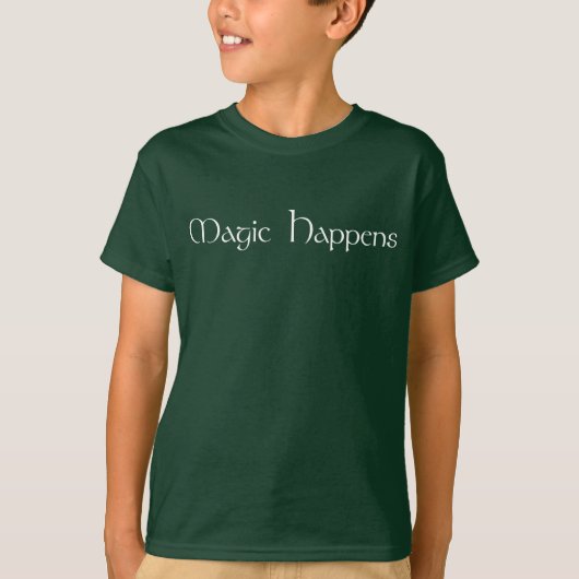 魔法は起こります Tシャツ (正面)